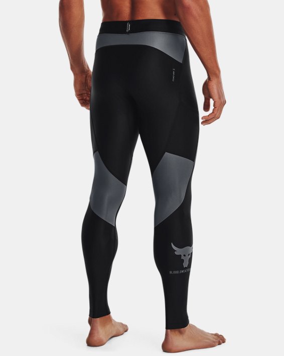 Men's Project Rock Iso-Chill Leggings in Black image number 1